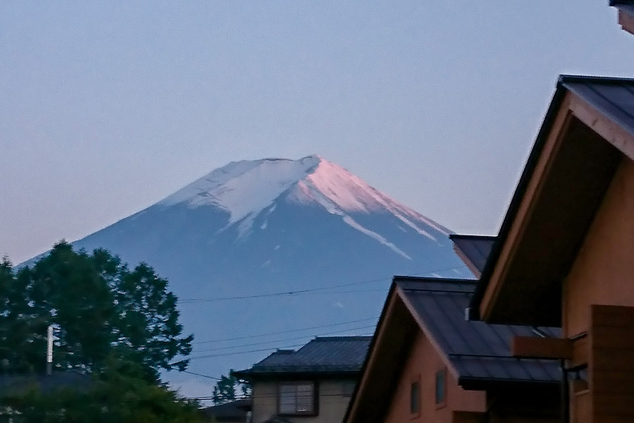 今日の富士山（山頂に雪…その2）